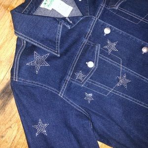 The Quacker Factory Star Jean Jacket